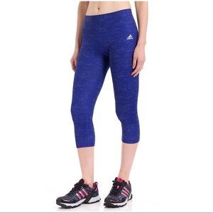Adidas Performer Mid-Rise Three-Quarter Tights Leggings Night Flash/Print